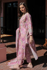 Baroque - Printed Lawn Unstitched 3pc Suit