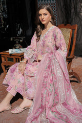 Baroque - Printed Lawn Unstitched 3pc Suit