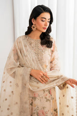 Baroque - Printed Lawn Unstitched 3pc Suit