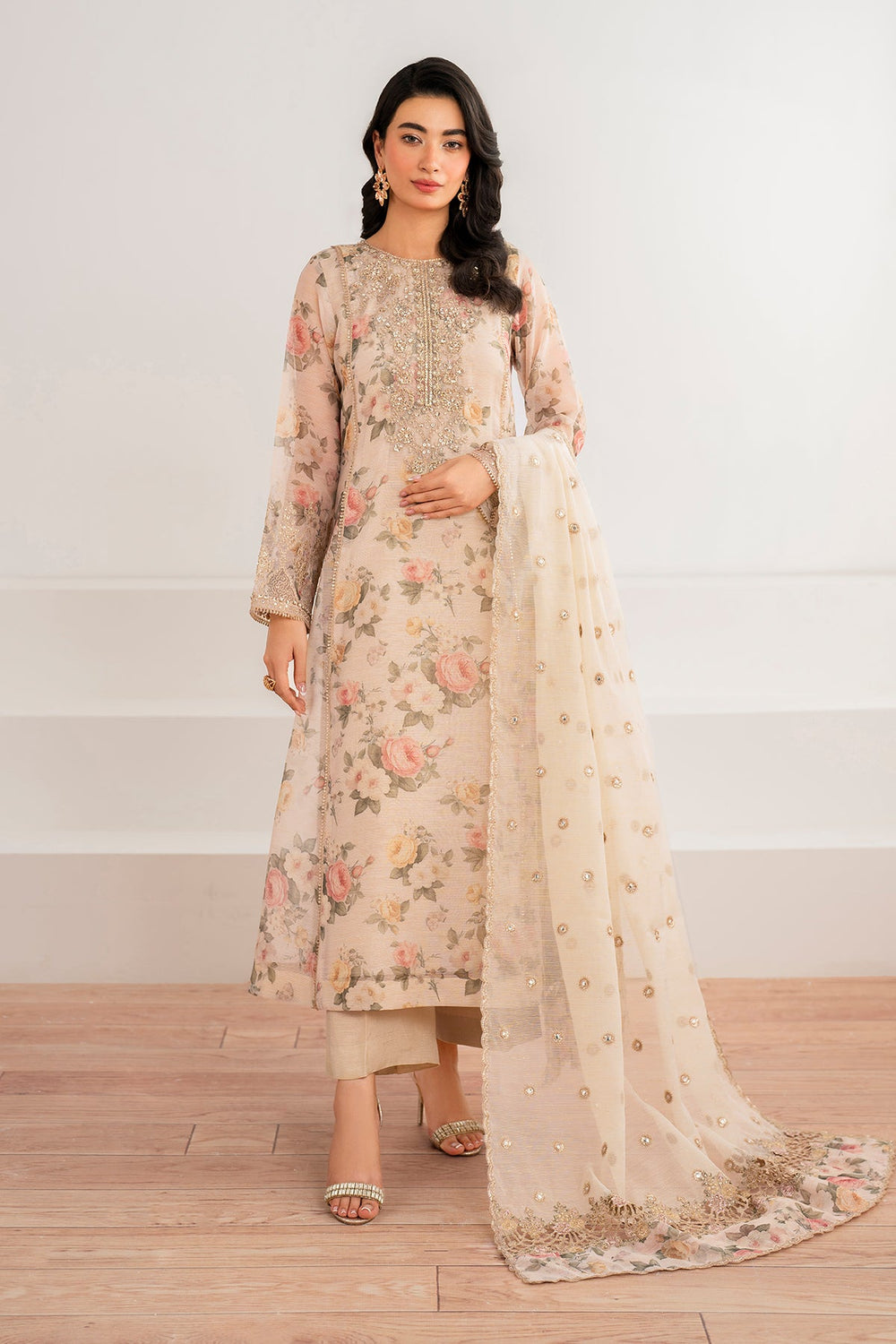 Baroque - Printed Lawn Unstitched 3pc Suit