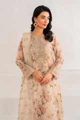 Baroque - Printed Lawn Unstitched 3pc Suit