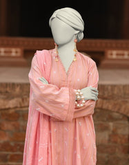 J. - Embroidered Lawn Unstitched 3pc Suit
