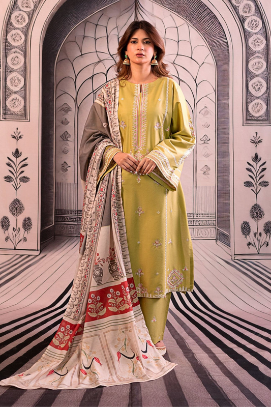 Urge - Embroidered Lawn Unstitched 3pc Suit