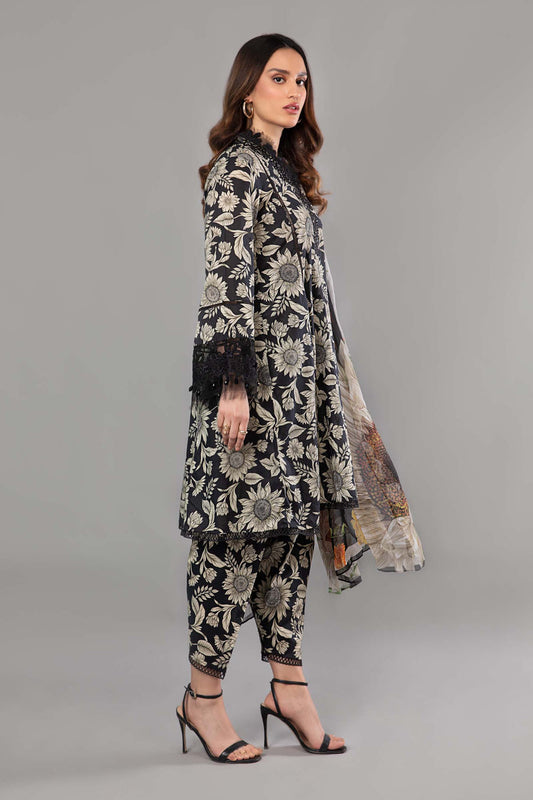 Maria B - Printed Lawn Unstitched 3pc Suit