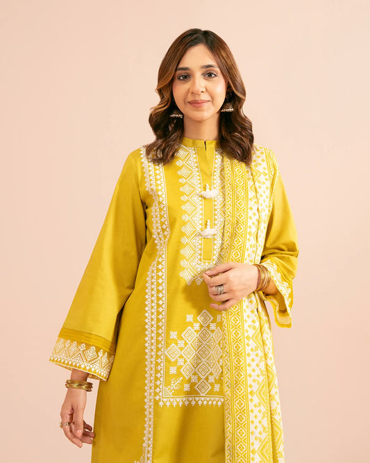Nishat - Embroidered Lawn Unstitched 3pc Suit