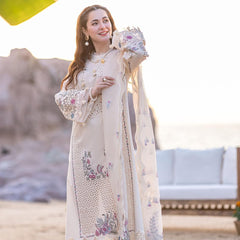 Qalamkar - Embroidered Lawn Unstitched 3pc Suit