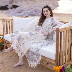 Qalamkar - Embroidered Lawn Unstitched 3pc Suit