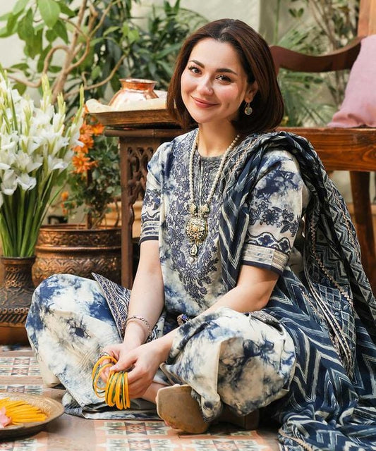 Sapphire - Printed Lawn Unstitched 3pc Suit