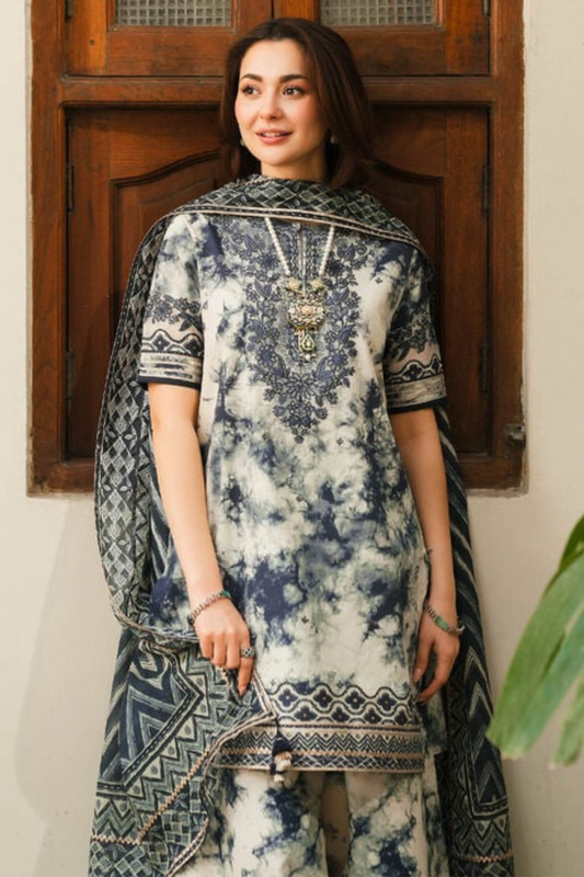 Sapphire - Printed Lawn Unstitched 3pc Suit