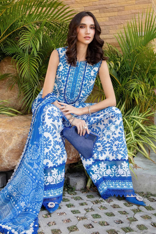 Maria B - Printed Lawn Unstitched 3pc Suit