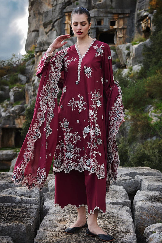 Image - Embroidered Lawn Unstitched 3pc Suit