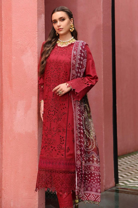 Nooray - Embroidered Lawn Unstitched 3pc Suit