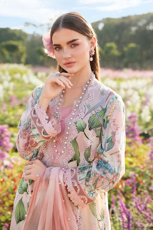 Maria B - Printed Lawn Unstitched 3pc Suit