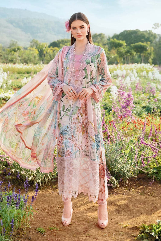 Maria B - Printed Lawn Unstitched 3pc Suit
