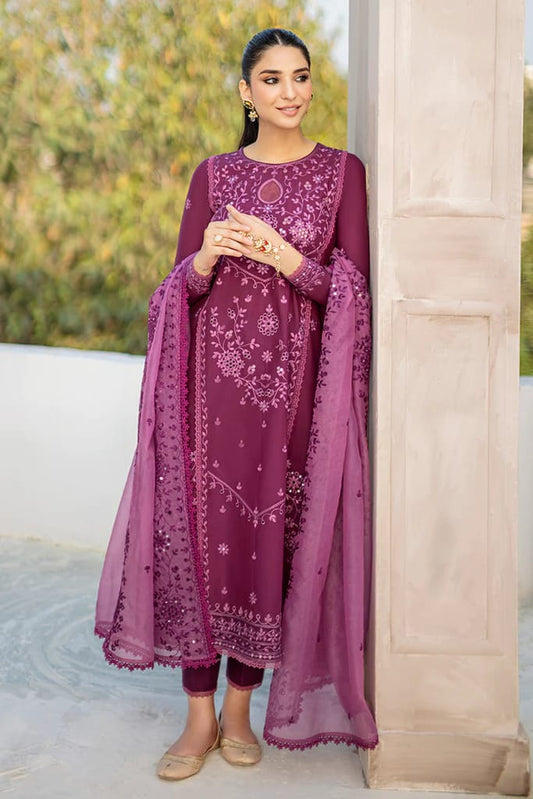 Cross Stitch - Embroidered Lawn Unstitched 3pc Suit