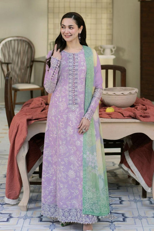 Maryam & Maria - Embroidered Lawn Unstitched 3pc Suit