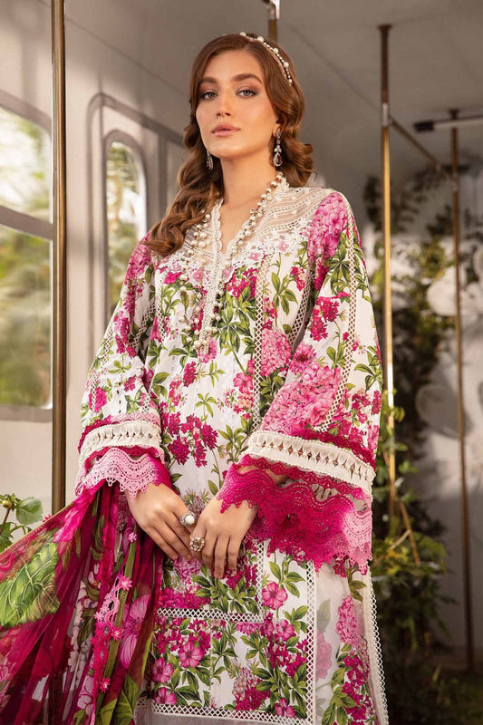 Maria B - Printed Lawn Unstitched 3pc Suit