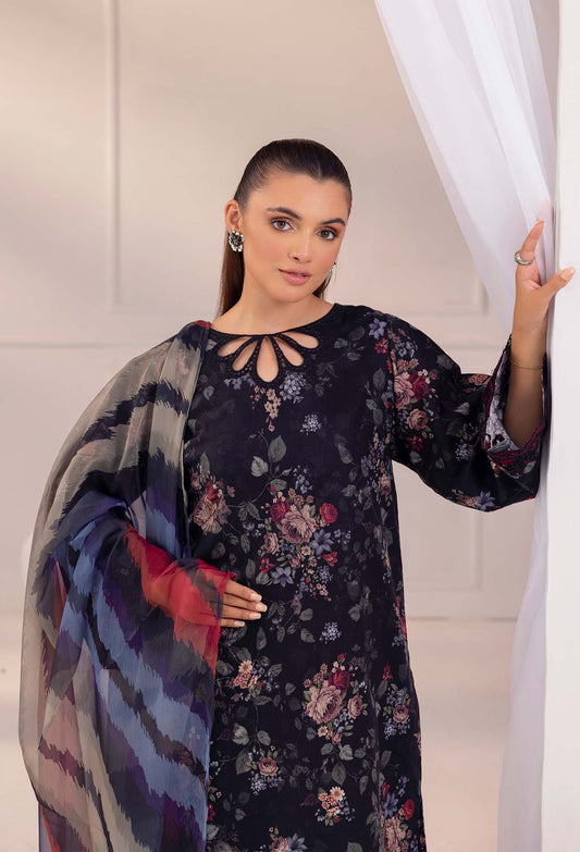 Baroque - Printed Lawn Unstitched 3pc Suit