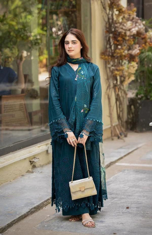 Zara Shah Jahan - Embroidered Lawn Unstitched 3pc Suit