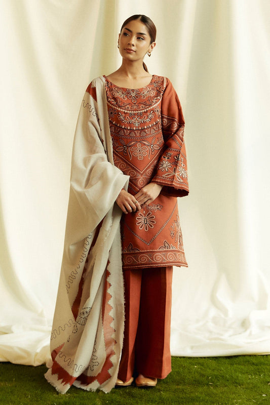 COCO by Zara Shah Jahan - Embroidered Lawn Unstitched 3pc Suit