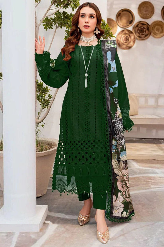 Zara Shah Jahan - Embroidered Lawn Unstitched 3pc Suit