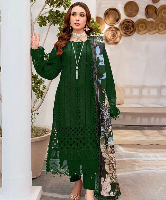 Zara Shah Jahan - Embroidered Lawn Unstitched 3pc Suit