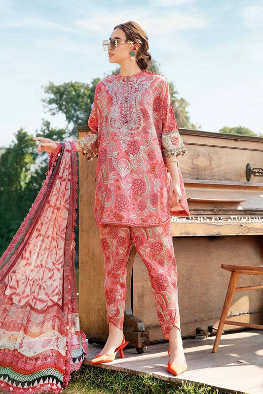 Maria B - Printed Lawn Unstitched 3pc Suit