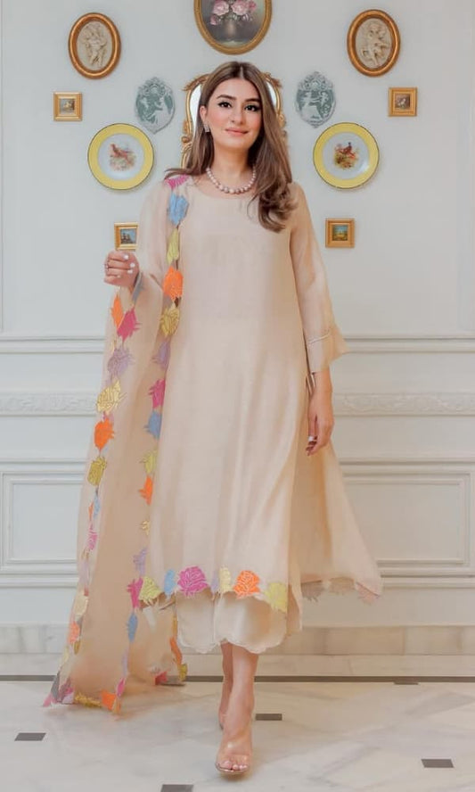 Nisa - Embroidered Lawn Unstitched 3pc Suit