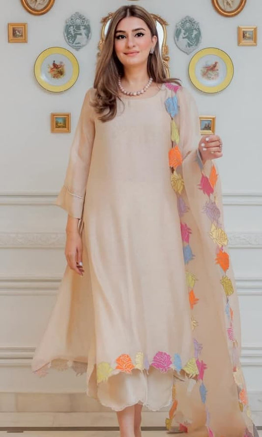 Nisa - Embroidered Lawn Unstitched 3pc Suit
