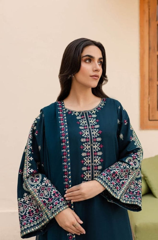 Batik - Embroidered Lawn Unstitched 3pc Suit