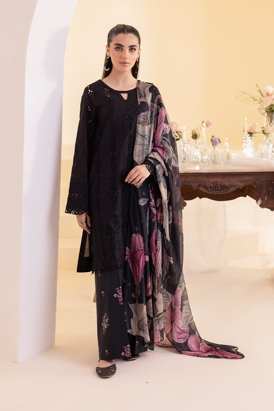Iznik - Embroidered Lawn Unstitched 3pc Suit
