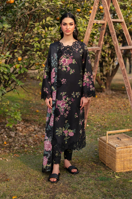 Iznik - Printed Lawn Unstitched 3pc Suit