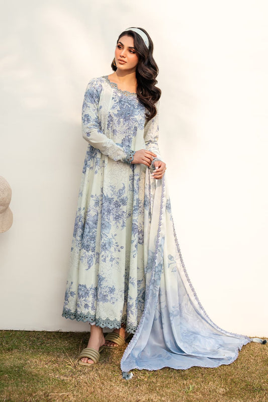 Iznik - Printed Lawn Unstitched 3pc Suit
