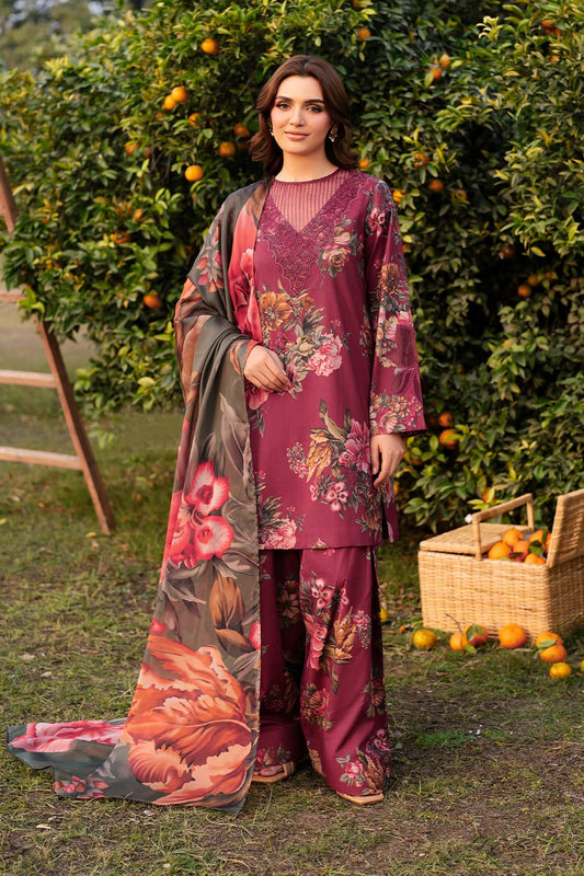 Iznik - Printed Lawn Unstitched 3pc Suit