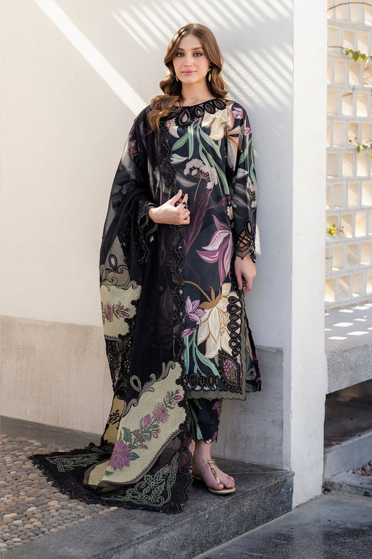 Baroque - Printed Lawn Unstitched 3pc Suit