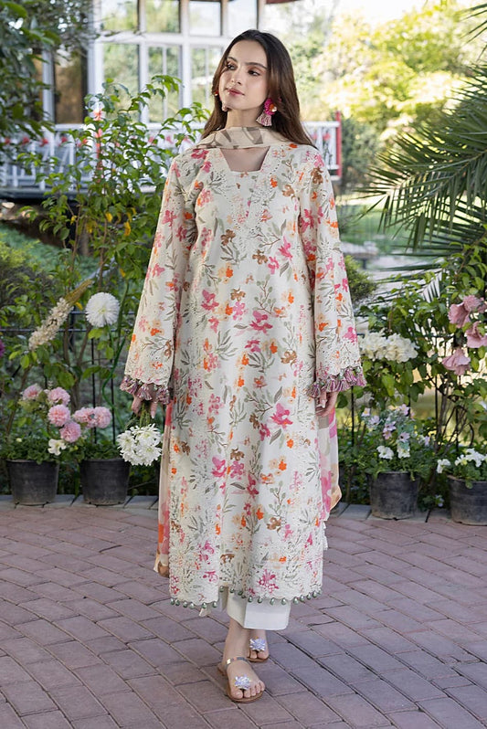 Izel - Printed Lawn Unstitched 3pc Suit