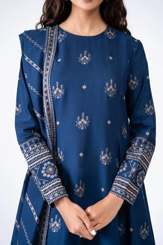 Bareeze - Embroidered Lawn Unstitched 3pc Suit