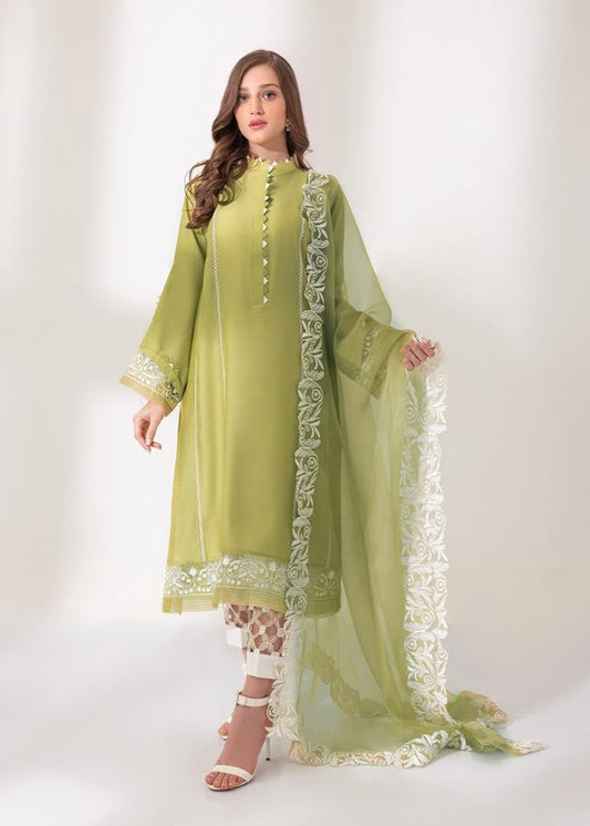 Sunnia Minahil - Embroidered Lawn Unstitched 3pc Suit